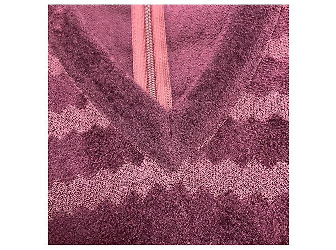 Alaïa Alaia burgunderfarbene ärmelloses V-Ausschnitt Stretch-Strickkleid Bordeaux - Ansicht 5