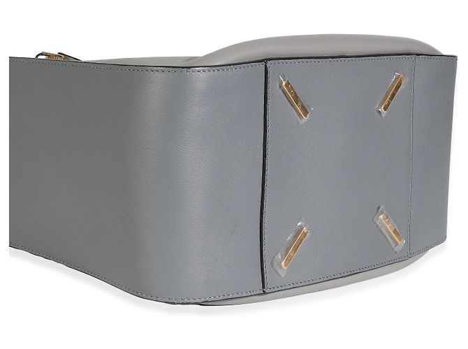 Borsa a spalla Hammock media in pelle di vitello grigia e nera Loewe Marrone - vista 6