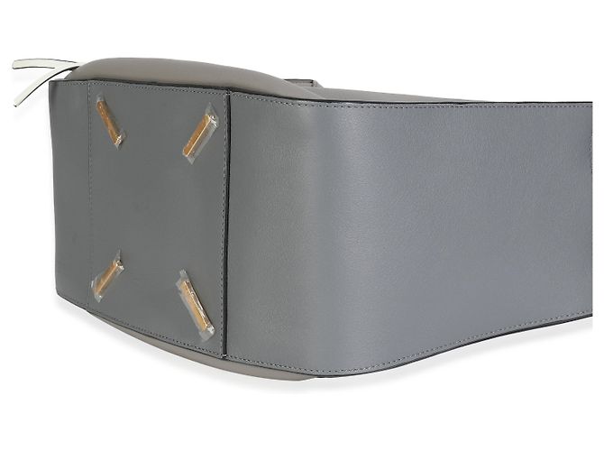 Borsa a spalla Hammock media in pelle di vitello grigia e nera Loewe Marrone - vista 7