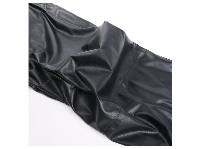 DIESEL Oversized Cargo Coated Fabric Trousers in Black p-MARTY-LTH, Size 48 IT - view 10