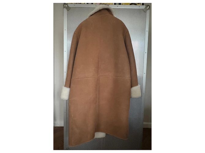 Abrigo Loewe de shearling y piel de cordero Cognac Coñac - vista 3
