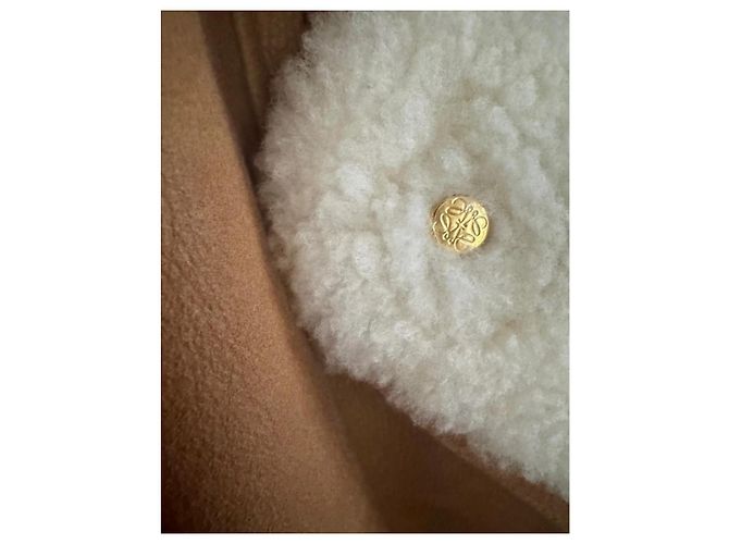 Abrigo Loewe de shearling y piel de cordero Cognac Coñac - vista 4