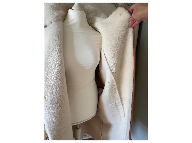 Abrigo Loewe de shearling y piel de cordero Cognac Coñac - vista 7
