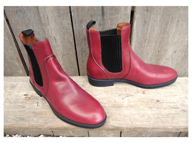 Botines Marc by Marc Jacobs de cuero rojo Roja - vista 3