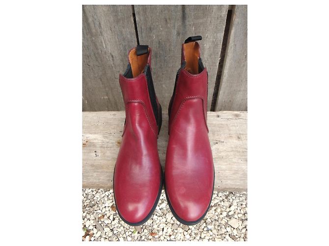 Botines Marc by Marc Jacobs de cuero rojo Roja - vista 4