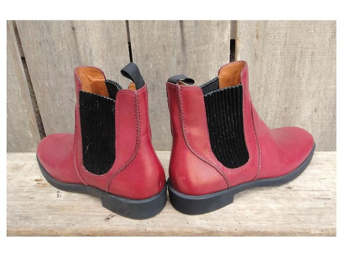 Botines Marc by Marc Jacobs de cuero rojo Roja - vista 5