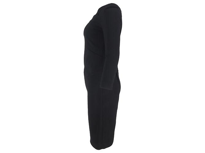 Roland Mouret Midi-Kleid aus schwarzem Polyester - Ansicht 2