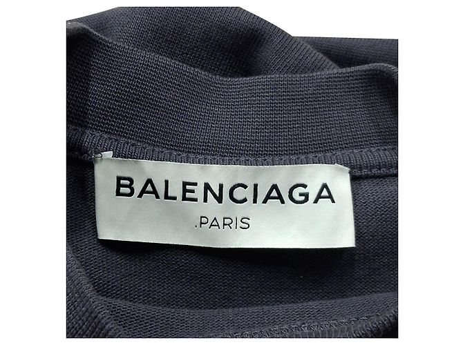 Camiseta de algodón negro con drapeados en paneles de Balenciaga - vista 6