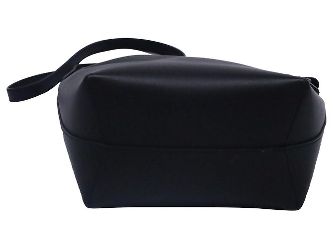 Sac seau mini Mansur Gavriel en cuir noir - vue 4