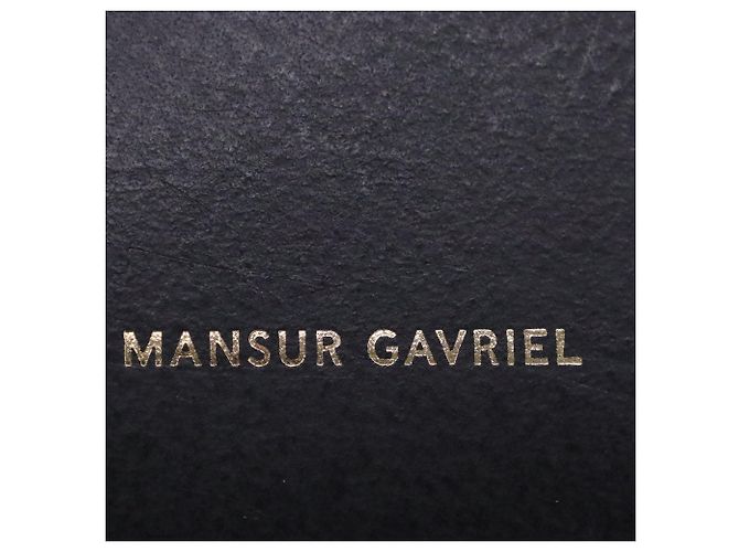 Sac seau mini Mansur Gavriel en cuir noir - vue 7