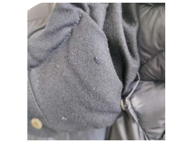 Moncler Riom Down Jacket in Navy Blue Polyamide - view 2