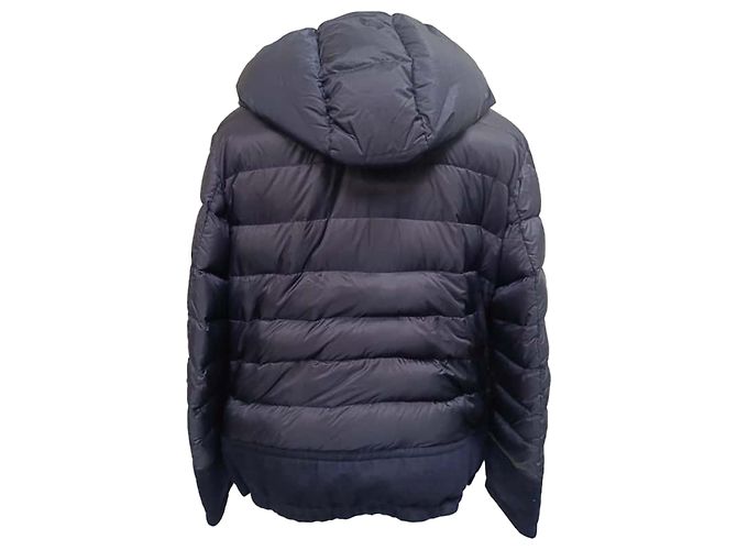 Moncler Riom Down Jacket in Navy Blue Polyamide - view 4