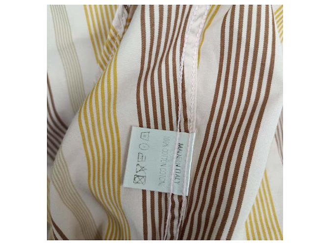 Camicia a righe con bottoni Gucci in cotone multicolore - vista 5