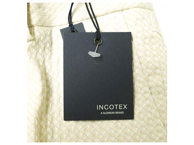 Autre Marque Pantalones de algodón INCOTEX ALTO CONFORT Beige - vista 3