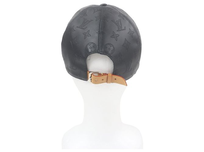 Baseballkappe aus Leder Monogram Shadow von Louis Vuitton Schwarz - Ansicht 3