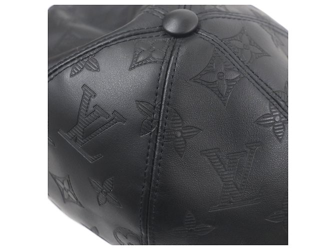 Baseballkappe aus Leder Monogram Shadow von Louis Vuitton Schwarz - Ansicht 5