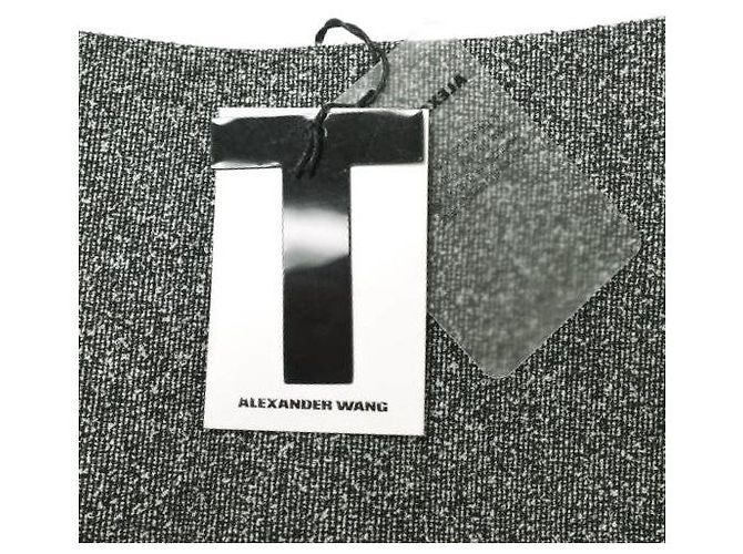 Autre Marque Falda Mini Bonding T de ALEXANDER WANG Negro Blanco - vista 3