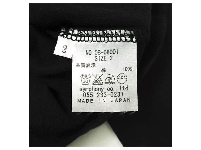 Autre Marque T-shirt a maniche lunghe in cotone OB08001 di White Label by Noblesse Oblige Nero - vista 7