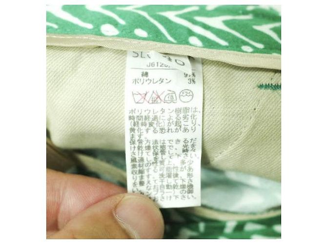 Autre Marque Pantalones de algodón stretch INCOTEX HIGH COMFORT Verde - vista 9