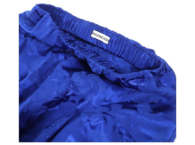 Falda de rayón con estampado floral Balenciaga Azul - vista 4