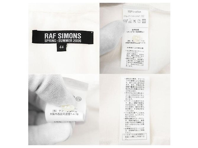 Top sin mangas de algodón Raf Simons Blanco - vista 10