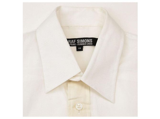 Top sin mangas de algodón Raf Simons Blanco - vista 2