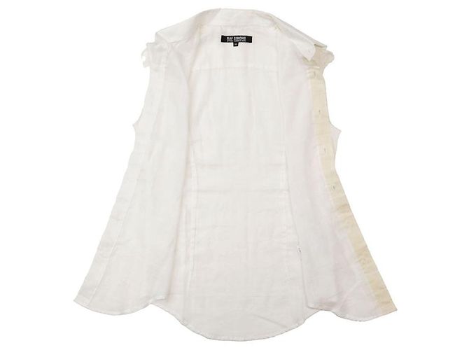 Top sin mangas de algodón Raf Simons Blanco - vista 9