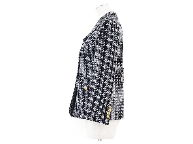 Chaqueta de mezcla de lana GG Jacquard Gucci Azul - vista 14