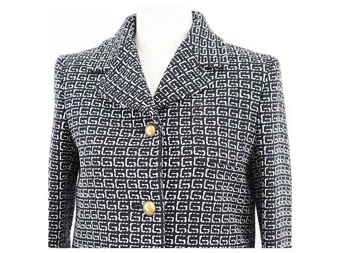 Chaqueta de mezcla de lana GG Jacquard Gucci Azul - vista 2