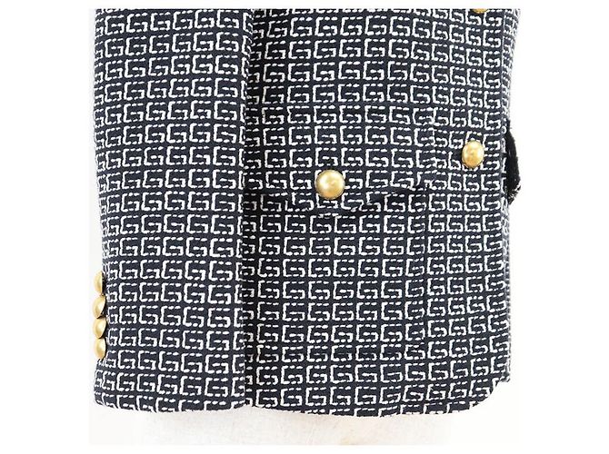 Chaqueta de mezcla de lana GG Jacquard Gucci Azul - vista 6