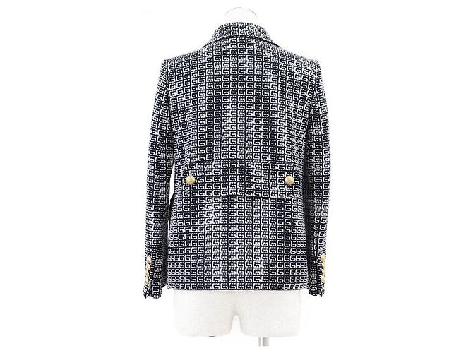 Chaqueta de mezcla de lana GG Jacquard Gucci Azul - vista 7