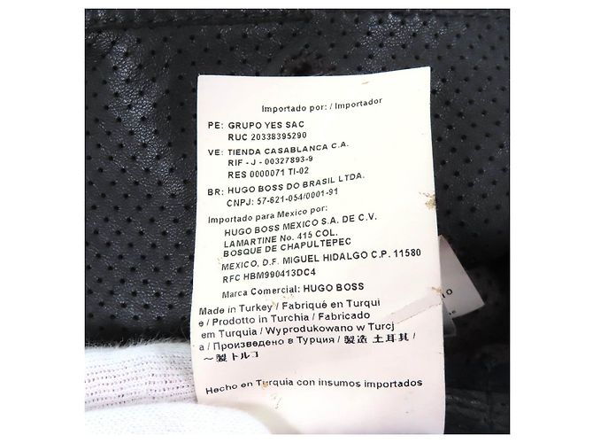 Autre Marque Trench Coat Hugo Boss in Pelle di Agnello - vista 10