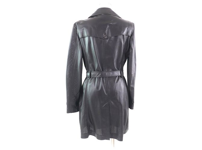 Autre Marque Trench Coat Hugo Boss in Pelle di Agnello - vista 3