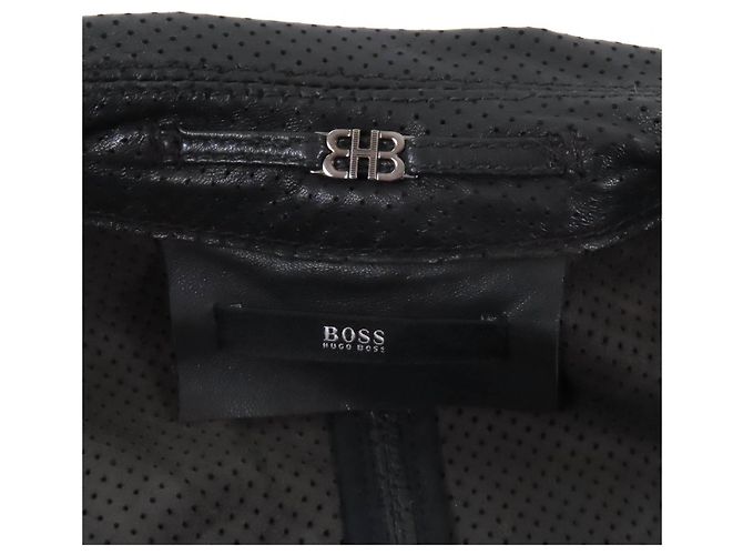 Autre Marque Trench Coat Hugo Boss in Pelle di Agnello - vista 6