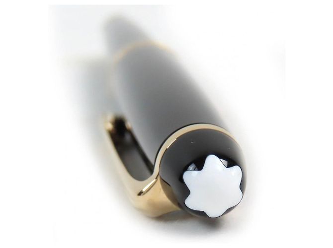 Pluma Montblanc Meisterstück 14K Negro Dorado - vista 6