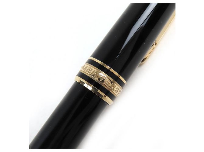 Pluma Montblanc Meisterstück 14K Negro Dorado - vista 9