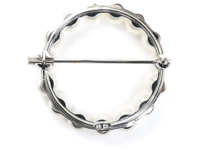 Spilla in argento con perle MIKIMOTO - vista 2