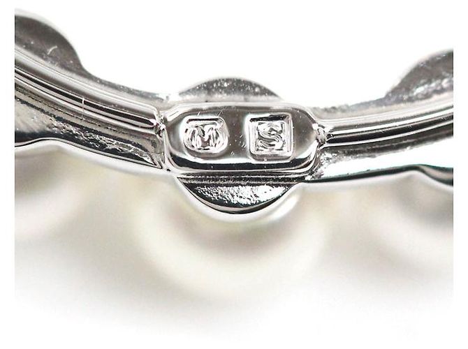 Spilla in argento con perle MIKIMOTO - vista 5