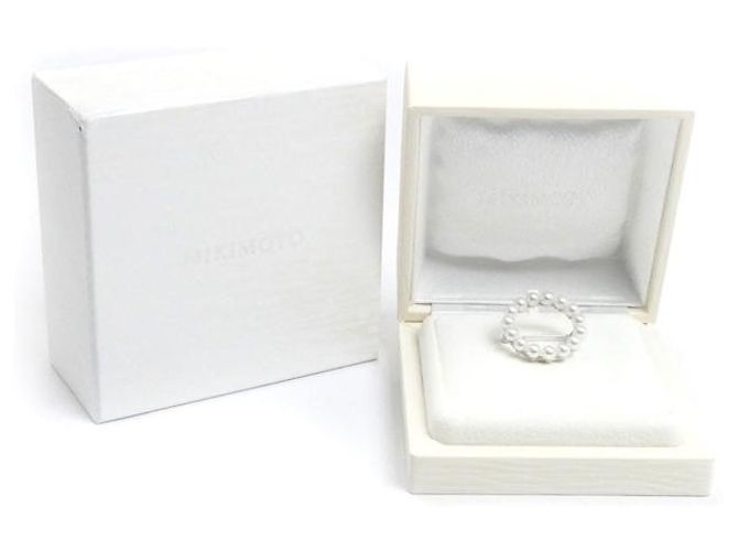 Spilla in argento con perle MIKIMOTO - vista 6