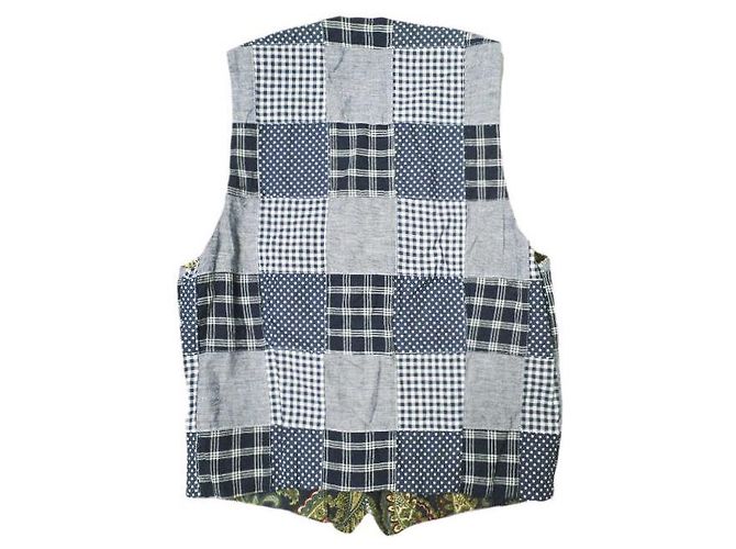 Autre Marque Chaleco reversible FWK de ENGINEERED GARMENTS Chaleco de algodón Azul Azul marino - vista 4