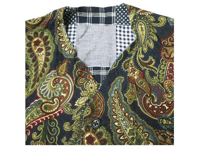 Autre Marque Chaleco reversible FWK de ENGINEERED GARMENTS Chaleco de algodón Azul Azul marino - vista 6