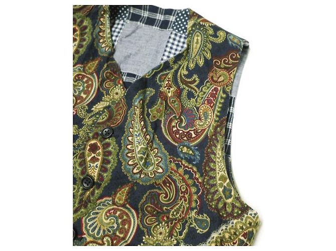 Autre Marque Chaleco reversible FWK de ENGINEERED GARMENTS Chaleco de algodón Azul Azul marino - vista 7