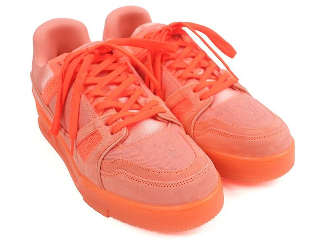 Sneakers Monogram LV Trainer di Louis Vuitton Arancione - vista 3