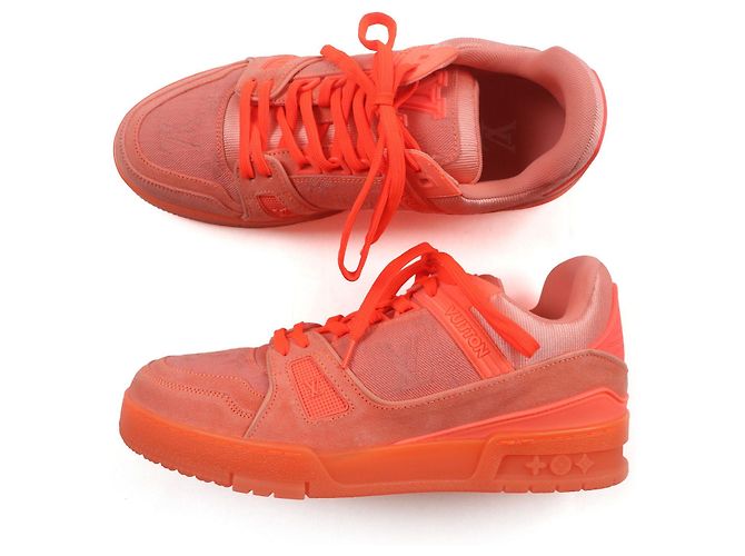 Sneakers Monogram LV Trainer di Louis Vuitton Arancione - vista 4
