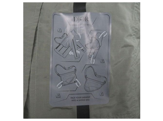 Chaqueta de nylon con logo bordado Dior Castaño Gris - vista 9