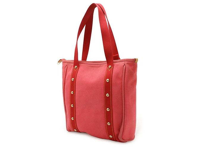 Borsa 2way Antigua Cabas MM in tela Louis Vuitton Rosa - vista 2