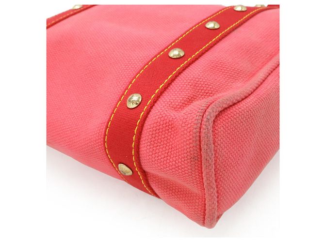 Borsa 2way Antigua Cabas MM in tela Louis Vuitton Rosa - vista 3