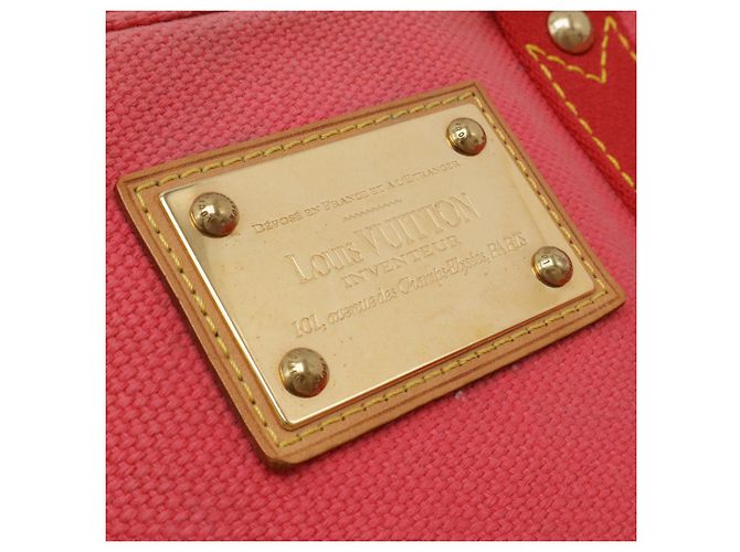 Borsa 2way Antigua Cabas MM in tela Louis Vuitton Rosa - vista 4