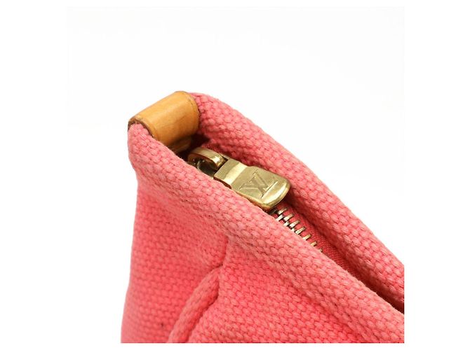 Borsa 2way Antigua Cabas MM in tela Louis Vuitton Rosa - vista 5