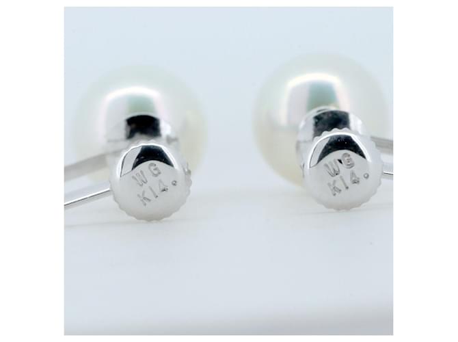 Autre Marque Orecchini di perle K14WG Argento - vista 2